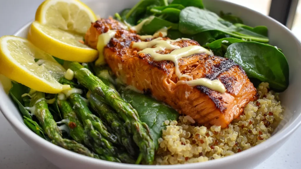Grilled Salmon with Asparagus