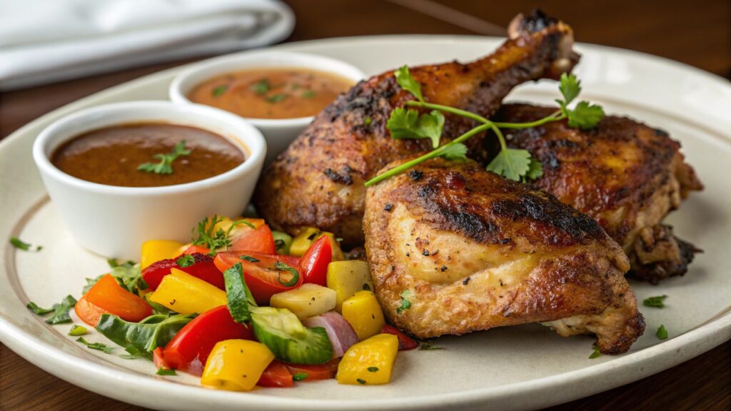 Crispy chicken thighs better than KFC.