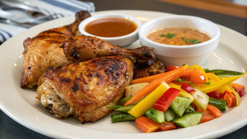 Crispy chicken thighs better than KFC.