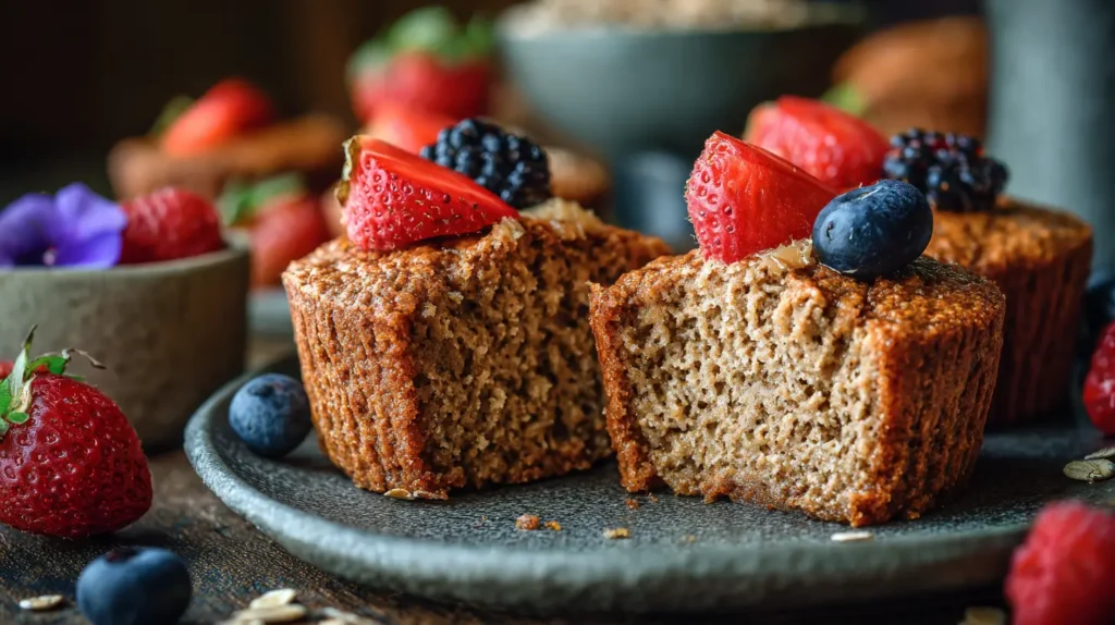 Vegan Oatmeal Muffins