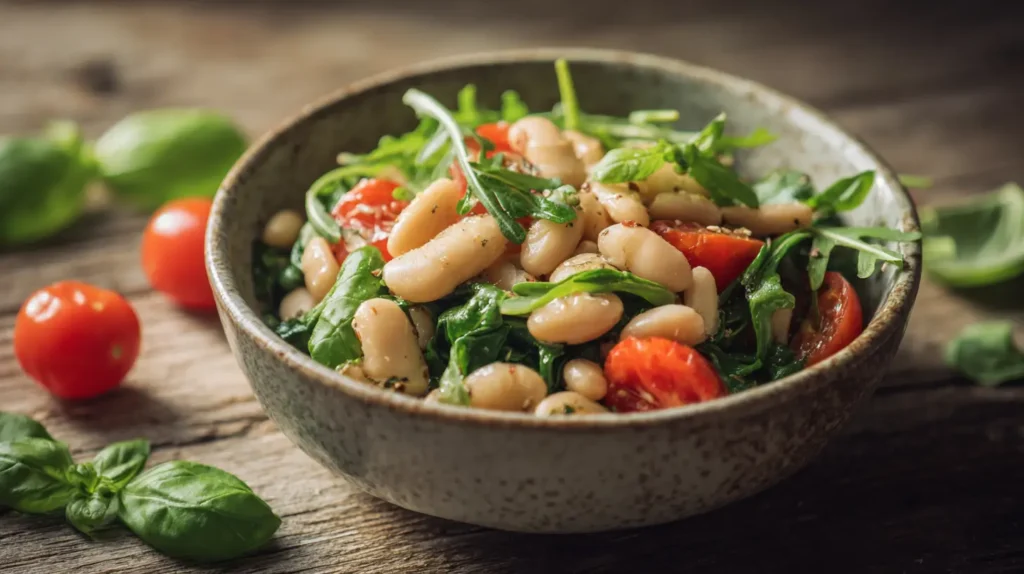 White Bean Arugula Salad
