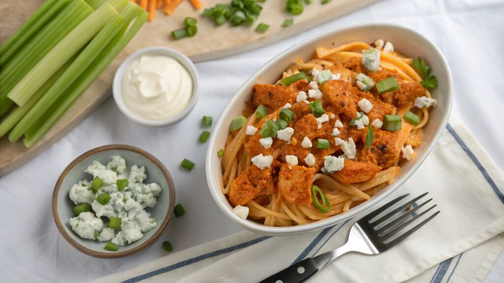 Serving Suggestions for Buffalo Chicken Pasta