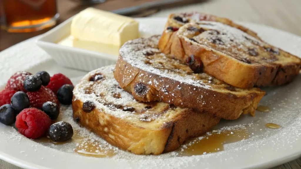 Cinnamon Raisin Bagel French Toast