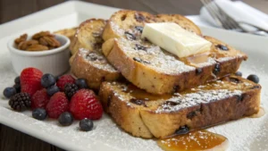 Cinnamon Raisin Bagel French Toast