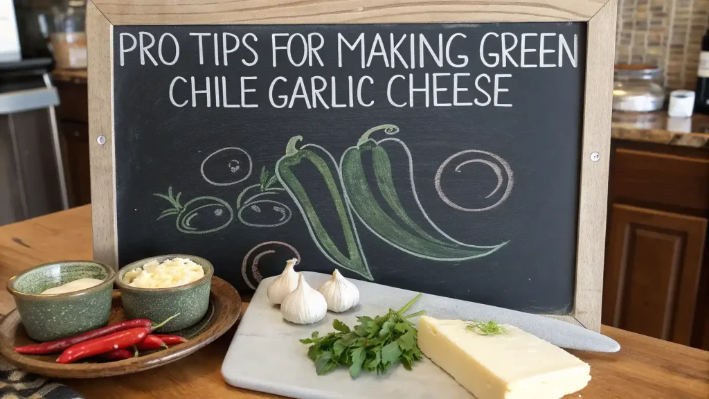 Pro tips for making green chile garlic cheese
