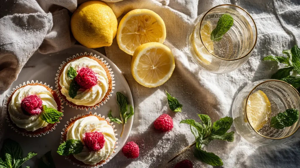 Raspberry Lemon Heaven Cupcakes