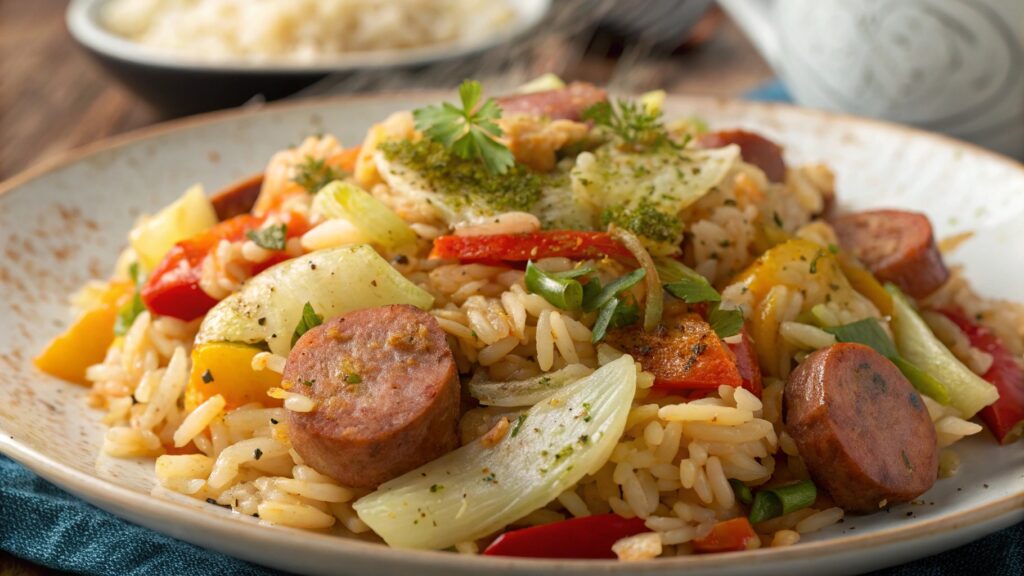 Cajun Cabbage Jambalaya