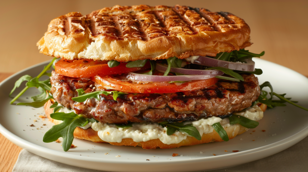 goat cheese burger