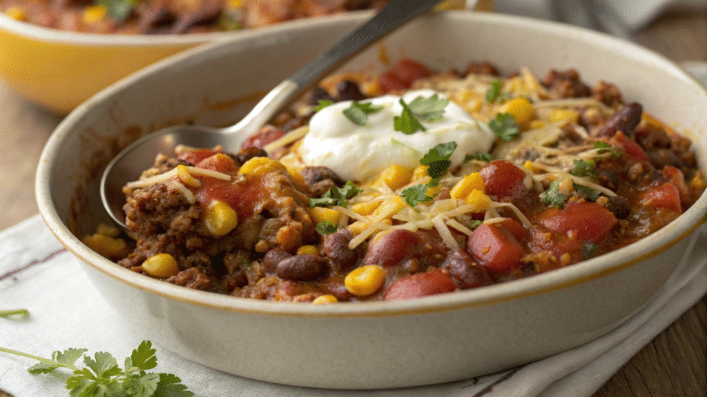 Slow Cooker Cowboy Casserole