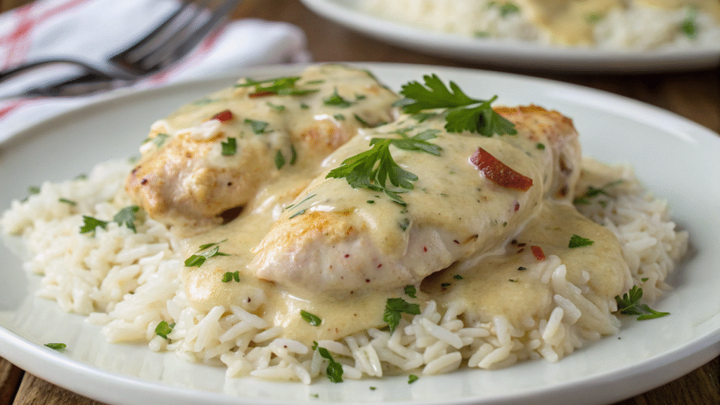 Creamy Ranch Chicken with Pepper Jack Cheese