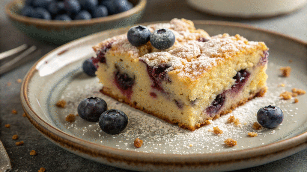 Blueberry Buckle Coffee Cake