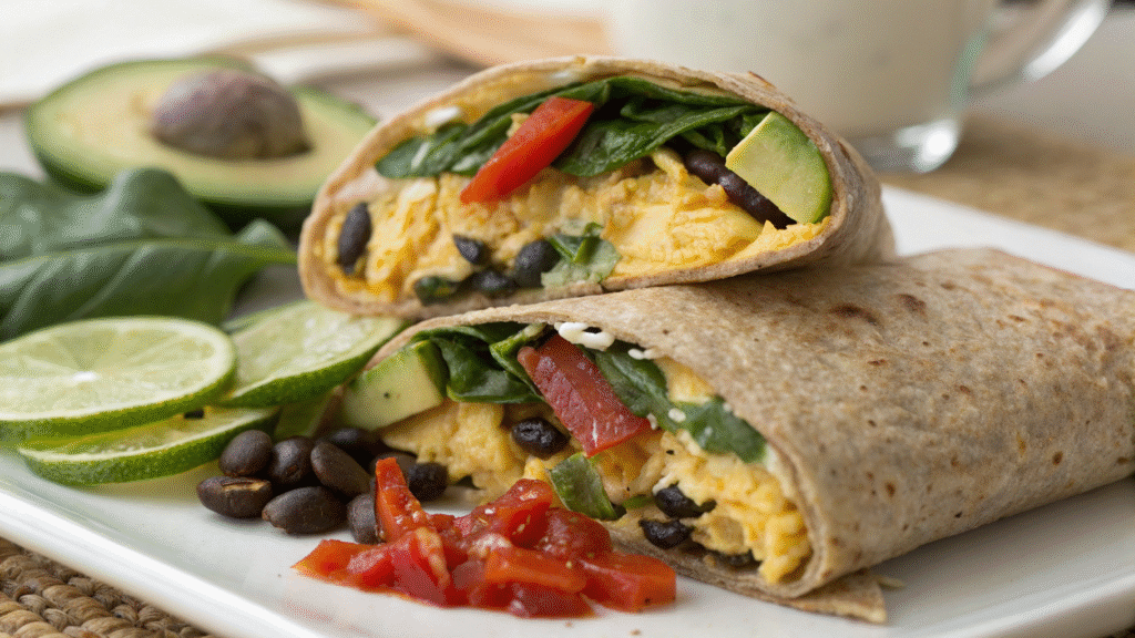 healthy breakfast burrito meal prep