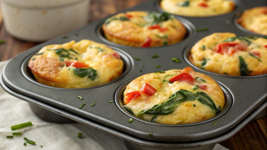 Fluffy Cottage Cheese Egg Muffins