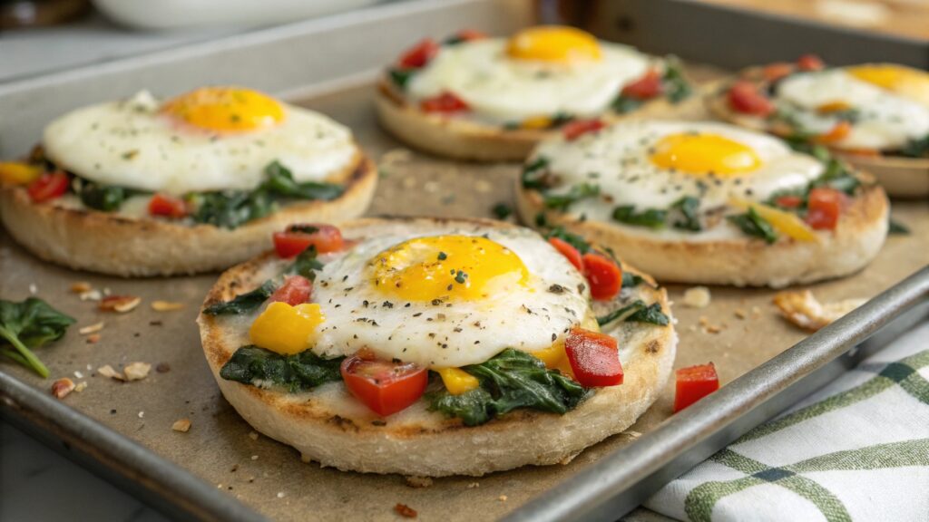 English Muffin Breakfast Pizzas