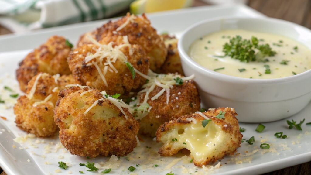 Parmesan Cauliflower Bites