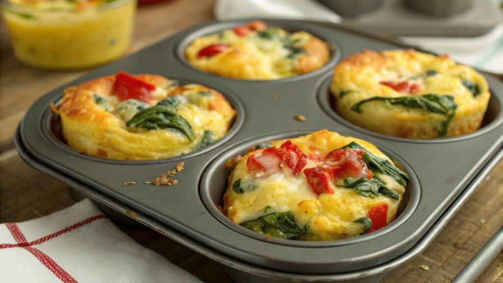 Egg Muffins With A Tater Tot Crust