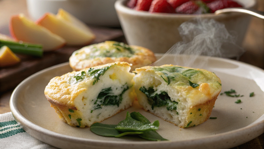 Mounjaro Breakfast Egg Muffins with Spinach and Cheese