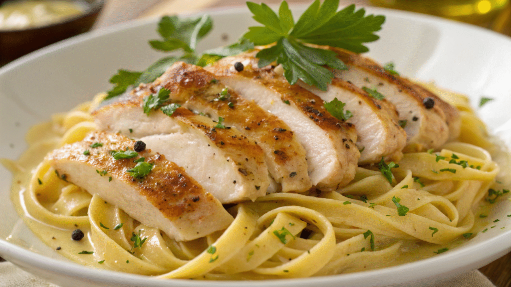 Chicken with Buttered Noodles