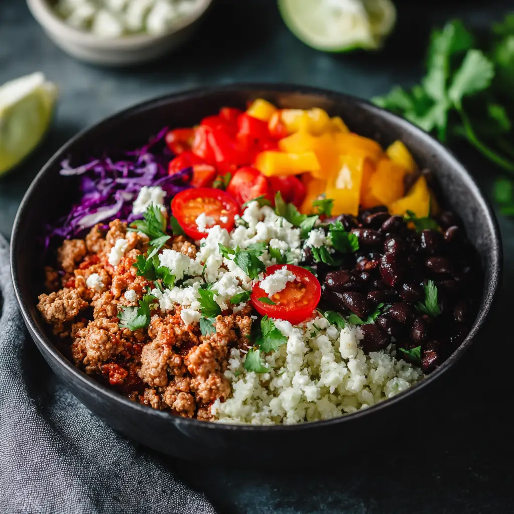 Zepbound recipes for weight loss featuring high-protein turkey and vegetable bowl