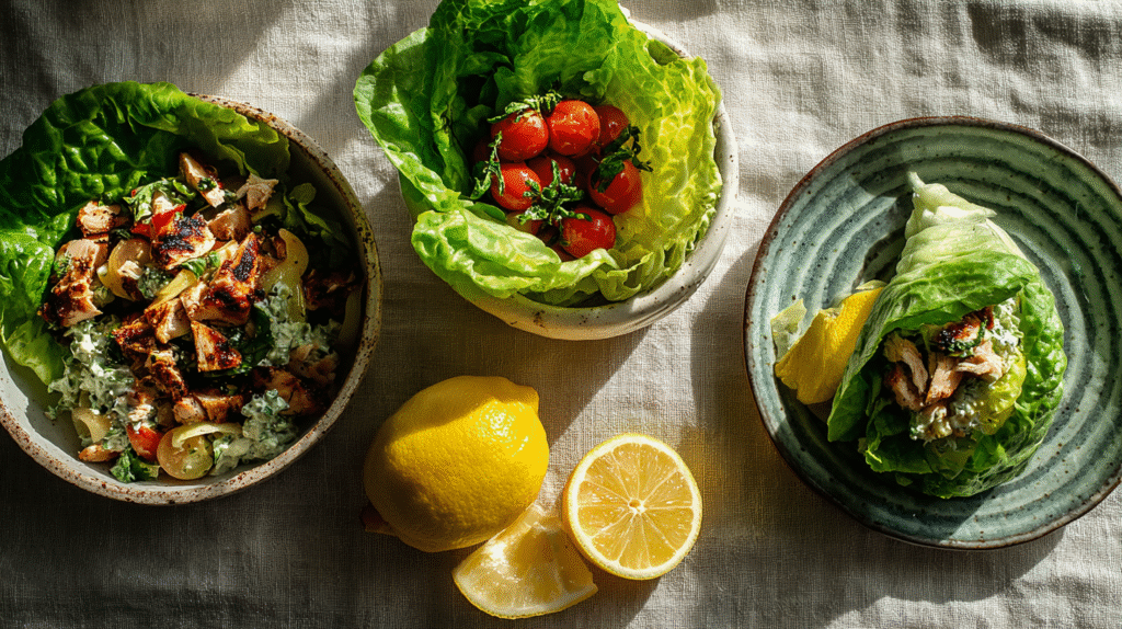 Mounjaro Chicken Caesar Salad