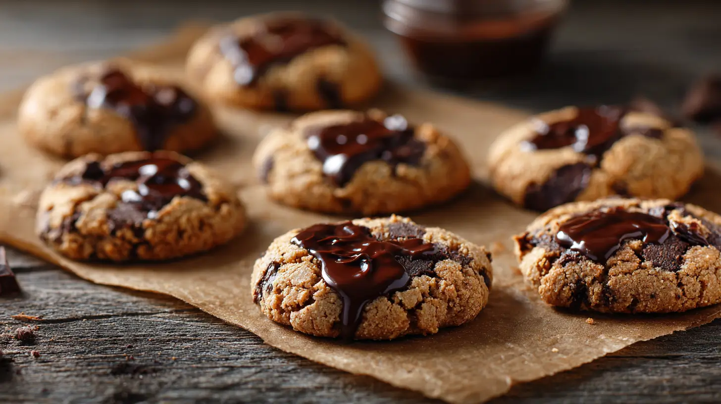 Plate of warm keto diet chocolate chip cookies