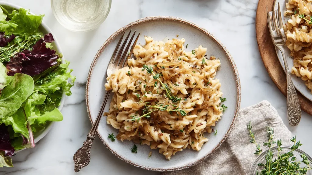 One Pot French Onion Pasta Hero