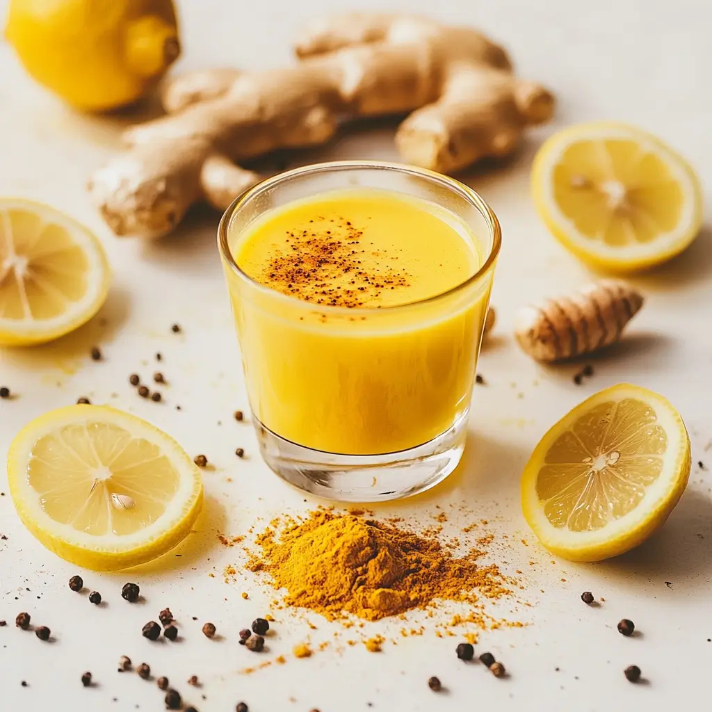 Lemon ginger turmeric powder