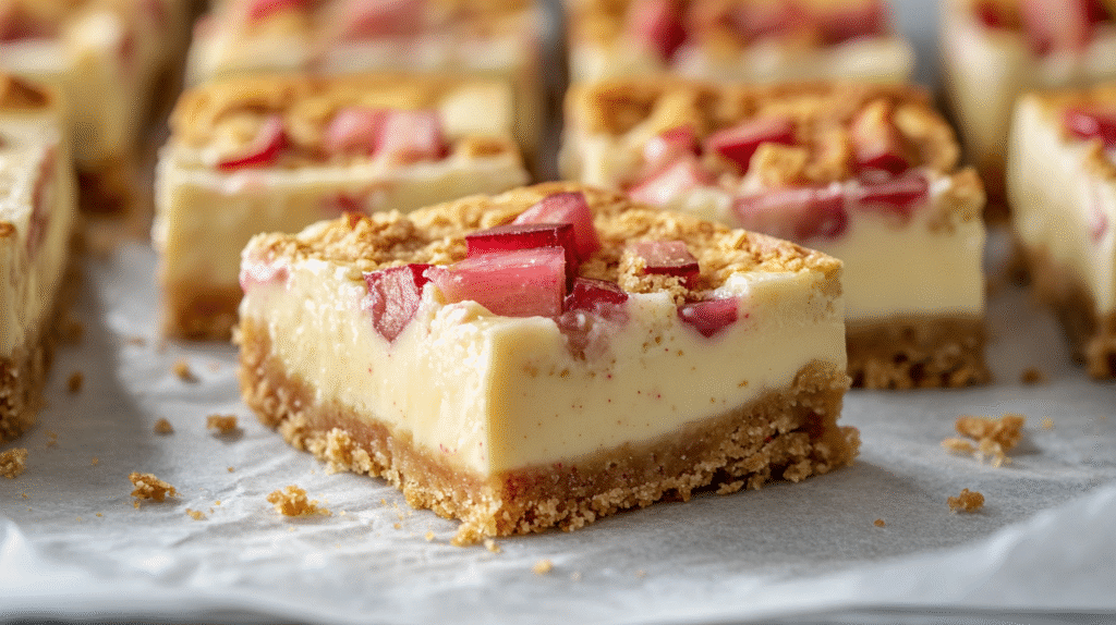 Rhubarb Custard Bars