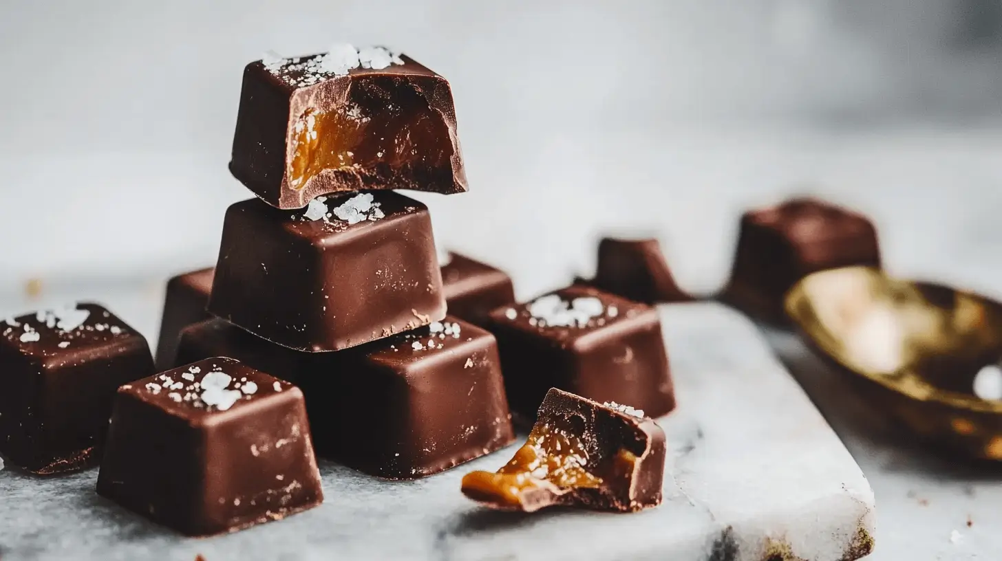 Gooey caramel-filled chocolate candy