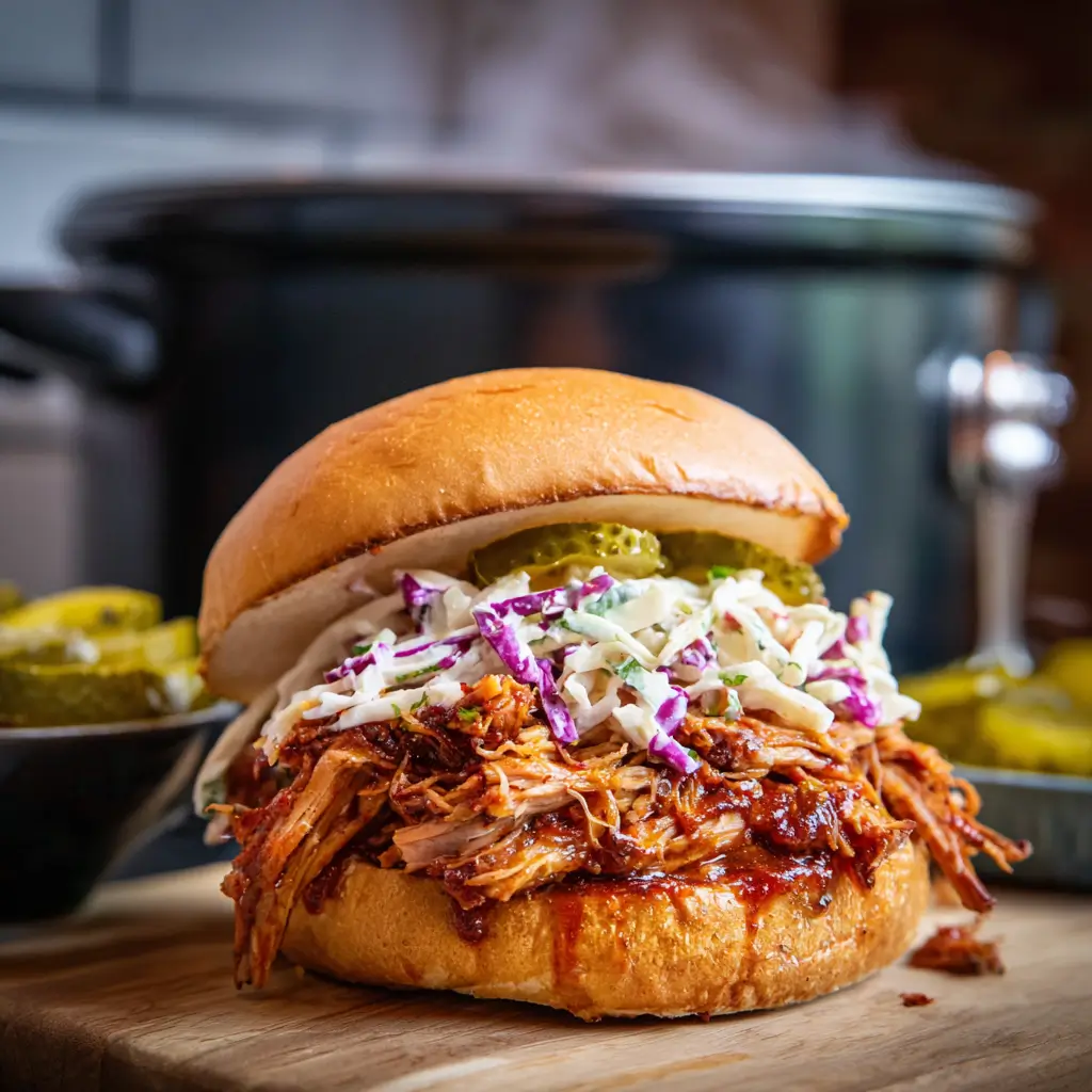 Pulled pork sandwich