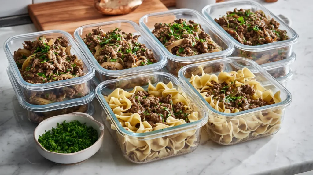 Ground Beef Stroganoff
