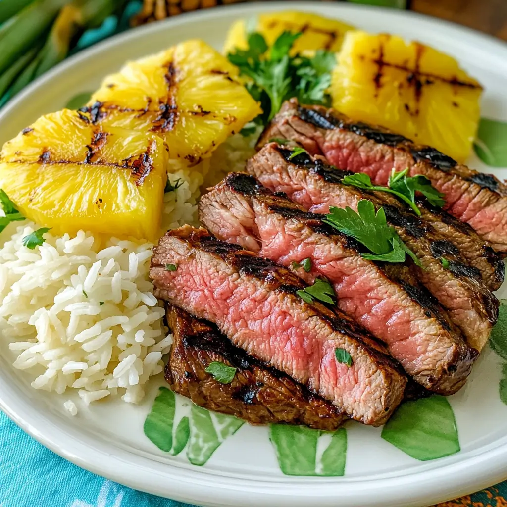 Maui Steak Plated with Sides