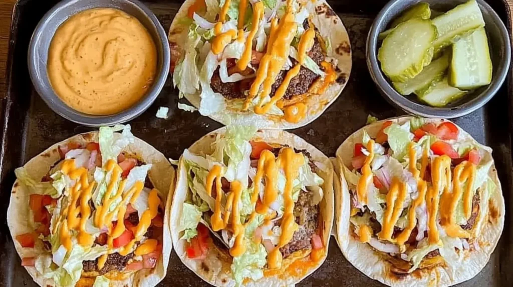 smash burger tacos recipe