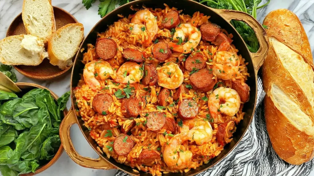 JAMBALAYA With Sausage, Shrimp And Chicken
