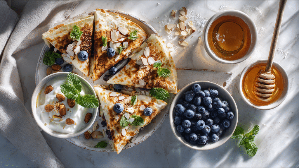 Blueberry Breakfast Quesadilla