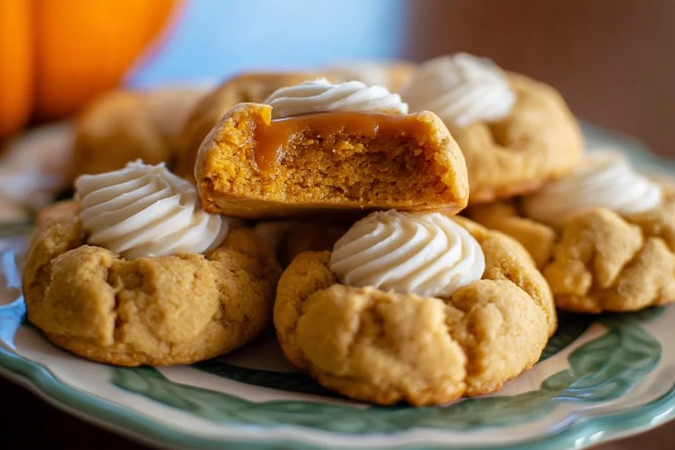 Delicious pumpkin pie cookies with autumn spices and a soft texture
