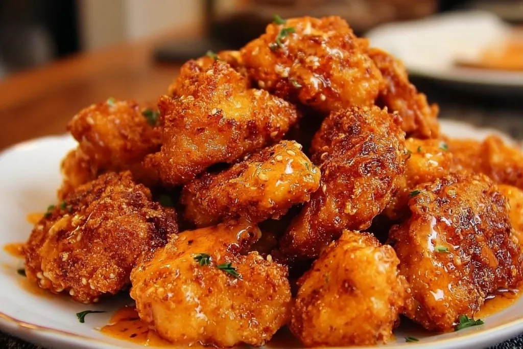 Crispy Bang Bang Chicken served as a quick comfort meal