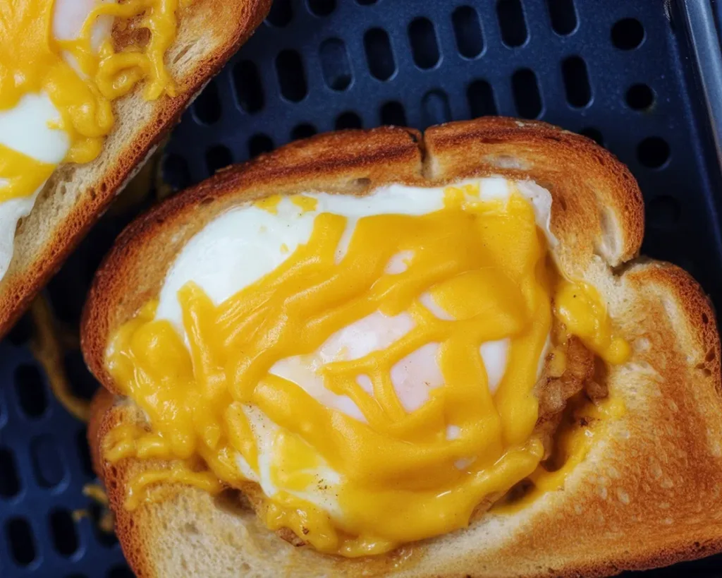 Delicious air fryer breakfast ideas including egg toast and breakfast burritos.