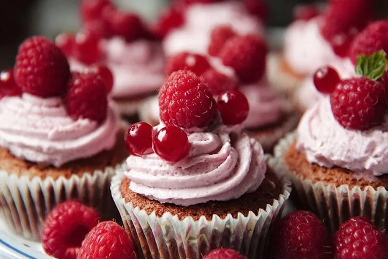 Fresh Raspberry Cupcakes