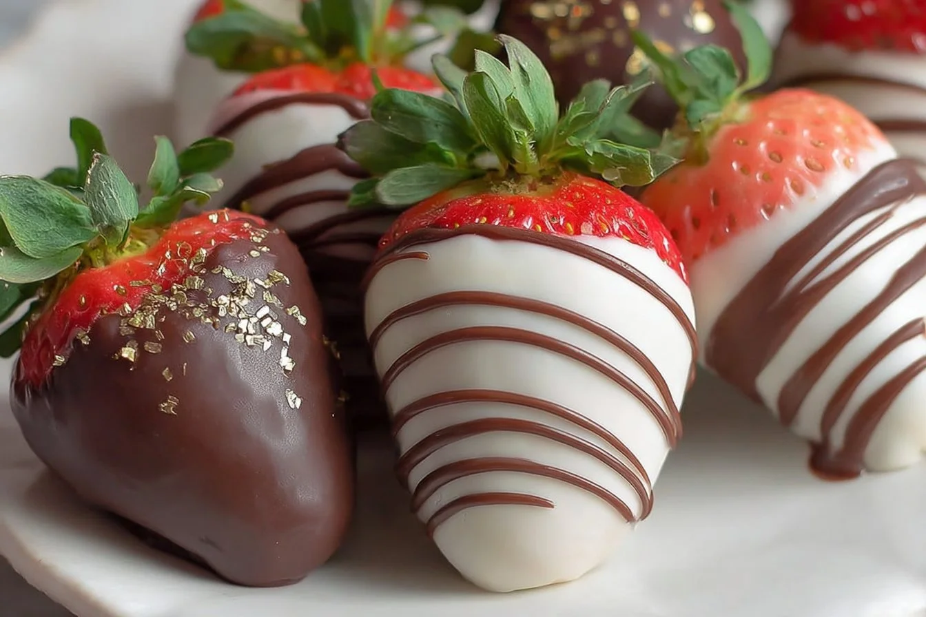 Valentine's Day Chocolate Covered Strawberries