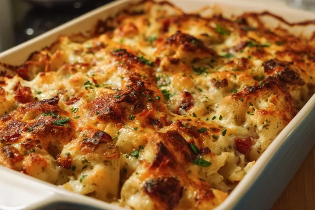Delicious Crazy Good Casserole loaded with ingredients for a hearty meal