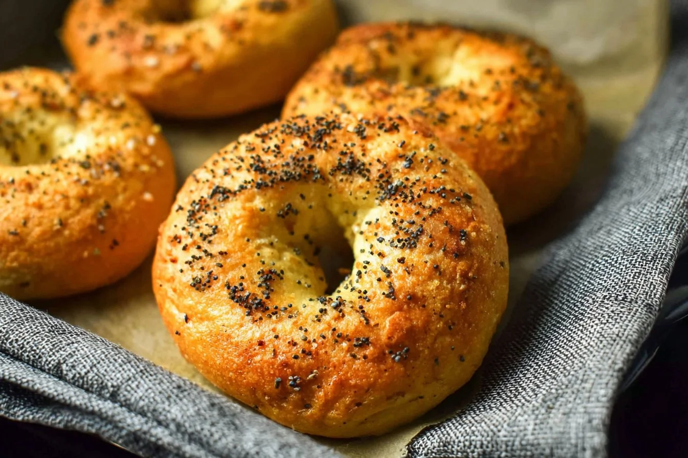 Air Fryer Protein Bagels