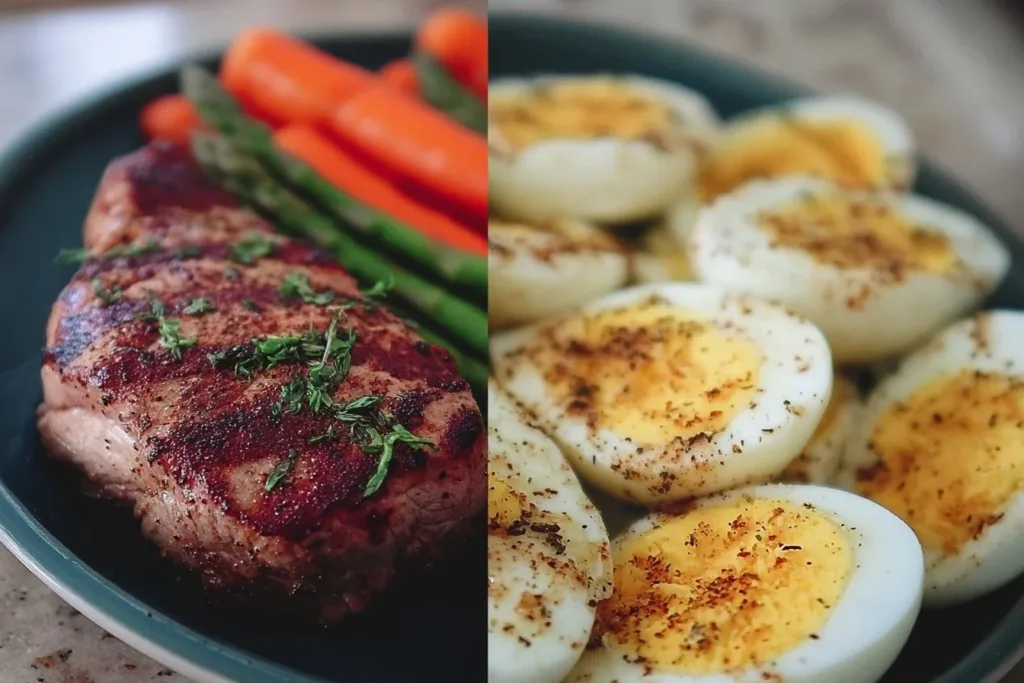 Carnivore diet meal plan featuring various meat dishes for optimal health.