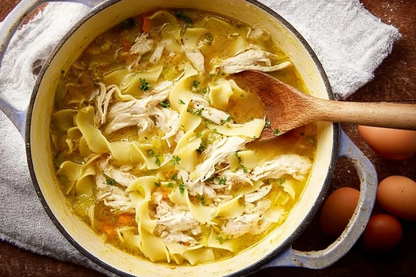 Chicken and Egg Noodle Soup 3 Chicken and Egg Noodle Soup