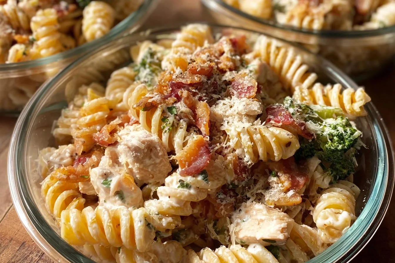 Chicken Bacon Ranch Pasta Meal Prep