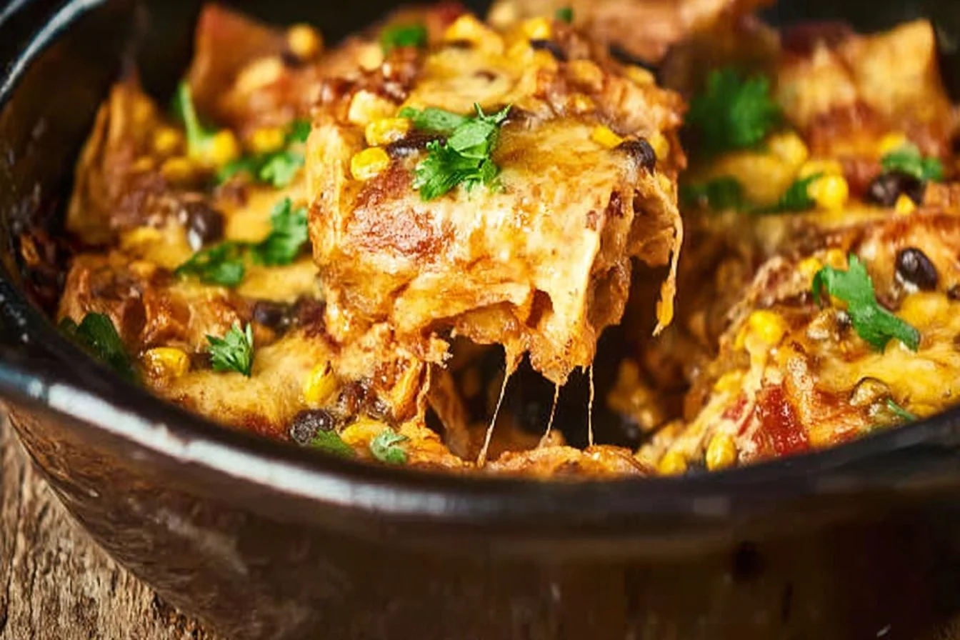 Crockpot Chicken Enchiladas Casserole 3 Crockpot Chicken Enchiladas Casserole