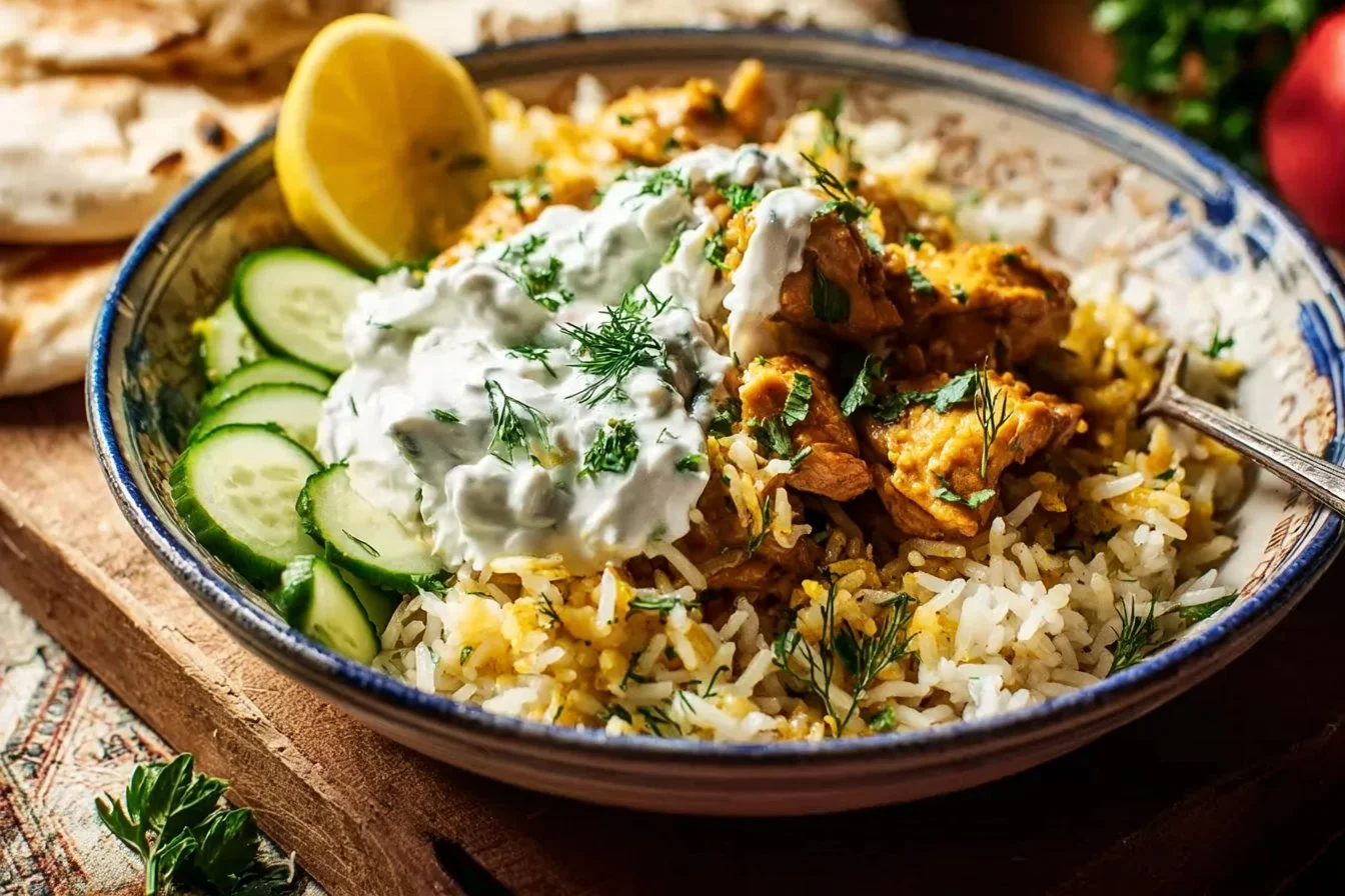 Dump-and-Bake Chicken Tzatziki and Rice 3 Dump-and-Bake Chicken Tzatziki and Rice