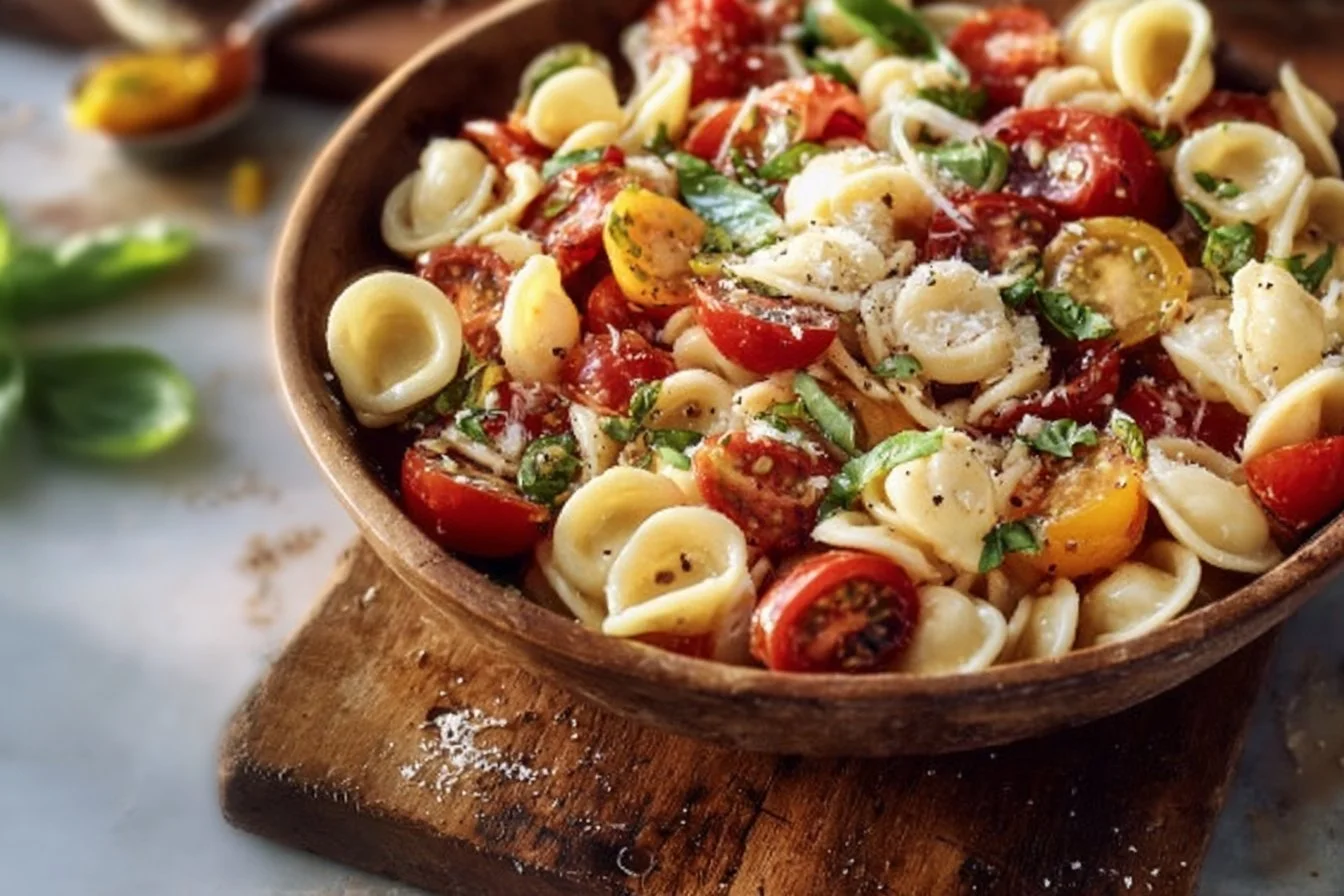 Ear-shaped Pasta Bruschetta Salad