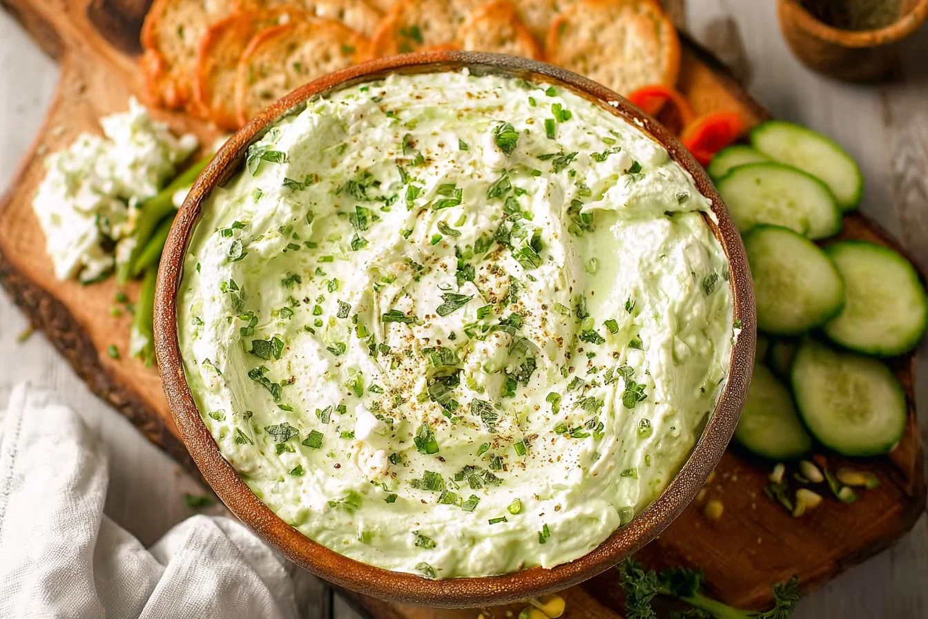 Green Goddess Whipped Feta Dip