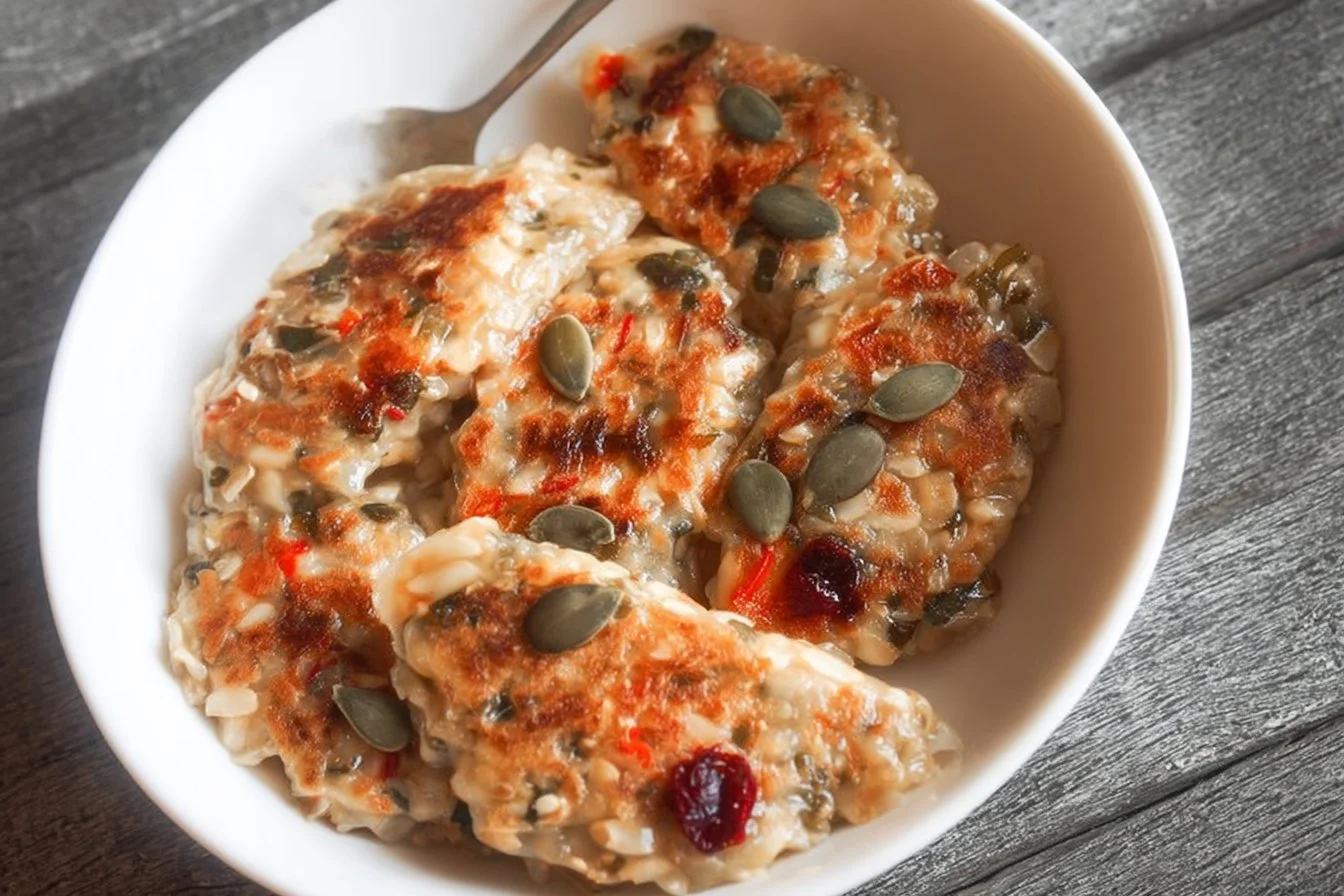 A colorful plate of high-fiber high-protein recipes showcasing healthy ingredients.